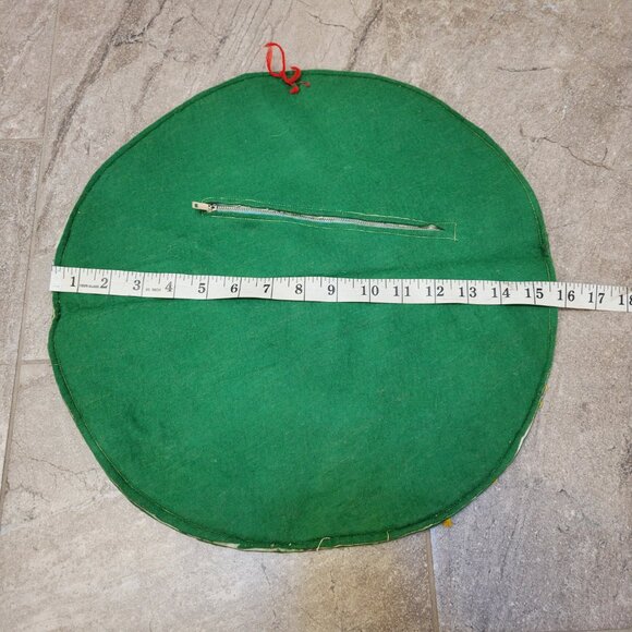 Vintage Felt white Easter Bunny eggs Decor Mid Century zipper - Picture 5 of 5